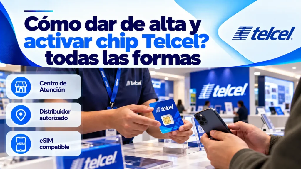 Cómo dar de alta y activar chip Telcel todas las formas Cómo dar de alta y activar chip Telcel todas las formas