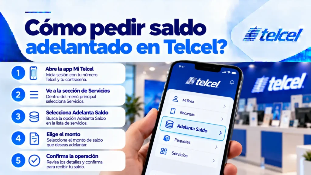 Cómo pedir saldo adelantado en Telcel Cómo pedir saldo adelantado en Telcel