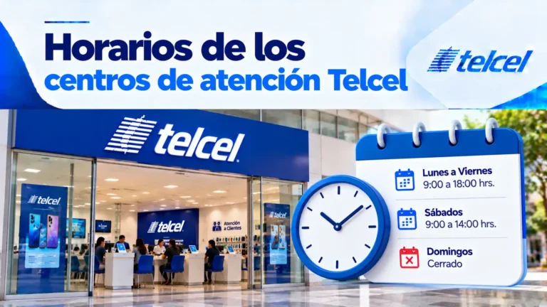 Horarios de los centros de atención Telcel Horarios de los centros de atención Telcel