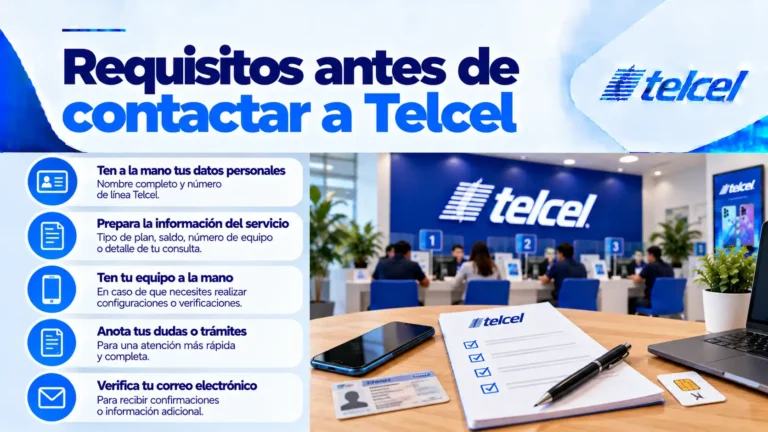 Requisitos antes de contactar a Telcel Requisitos antes de contactar a Telcel