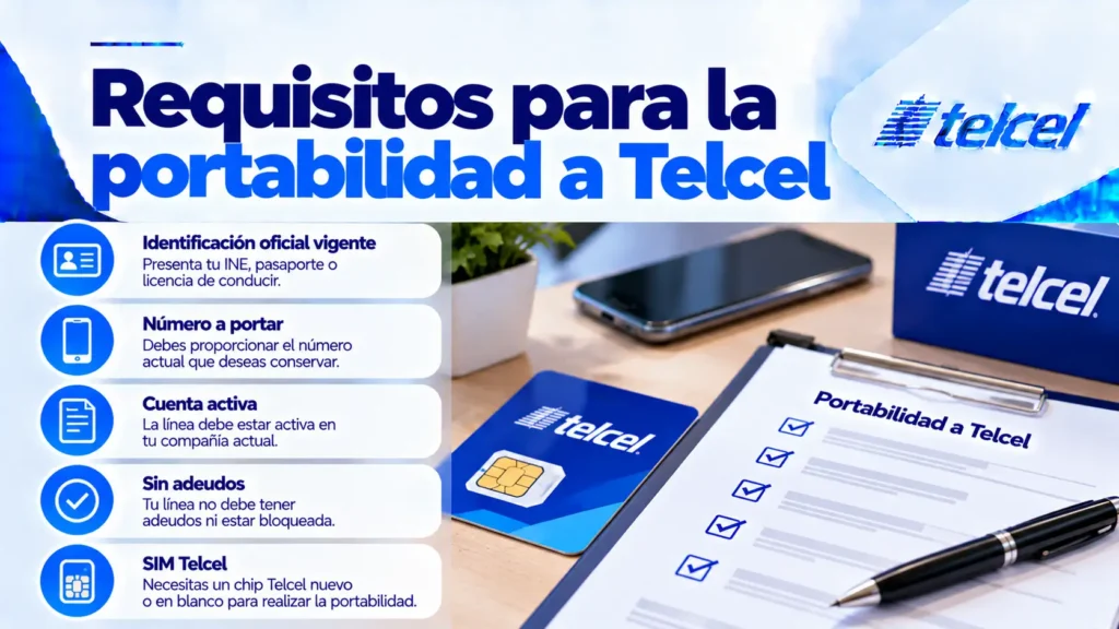Requisitos para la portabilidad a Telcel