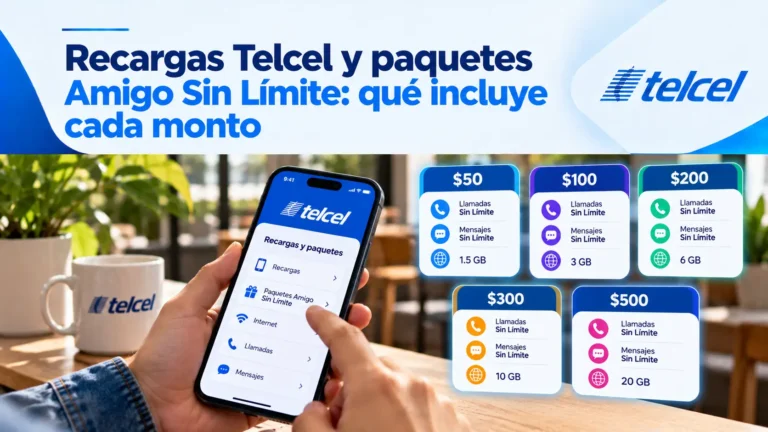 Recargas Telcel y paquetes Amigo Sin Límite: qué incluye cada monto Recargas Telcel y paquetes Amigo Sin Límite: qué incluye cada monto