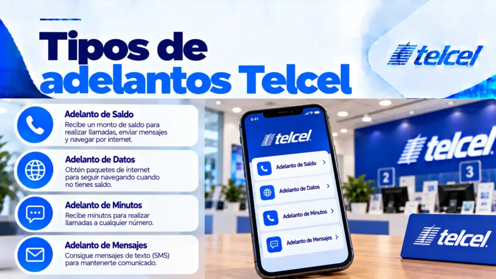 Tipos de adelantos Telcel Tipos de adelantos Telcel